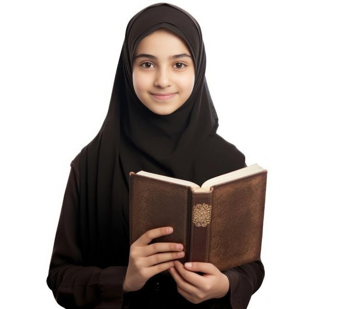 Girl learning Quran at TasHeel Moral Academy